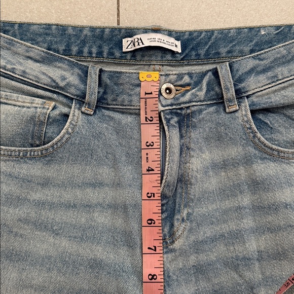 ZARA HIGH RISE Z1975 RELAXED FIT JEANS - Picture 9 of 10